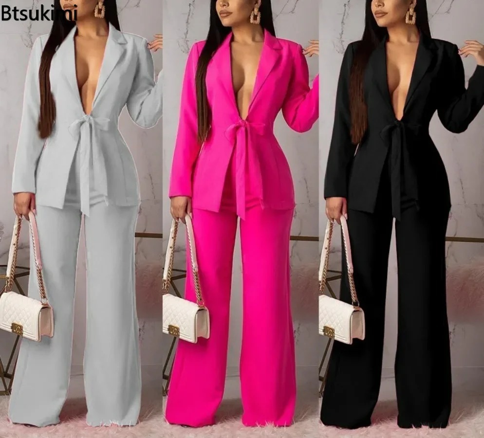 Women Formal Wear Blazer Set - ชุดสูททำงานผู้หญิงแบบใหม่ ปี 2026 ชุดทำงานออฟฟิศ 2 ชิ้น
