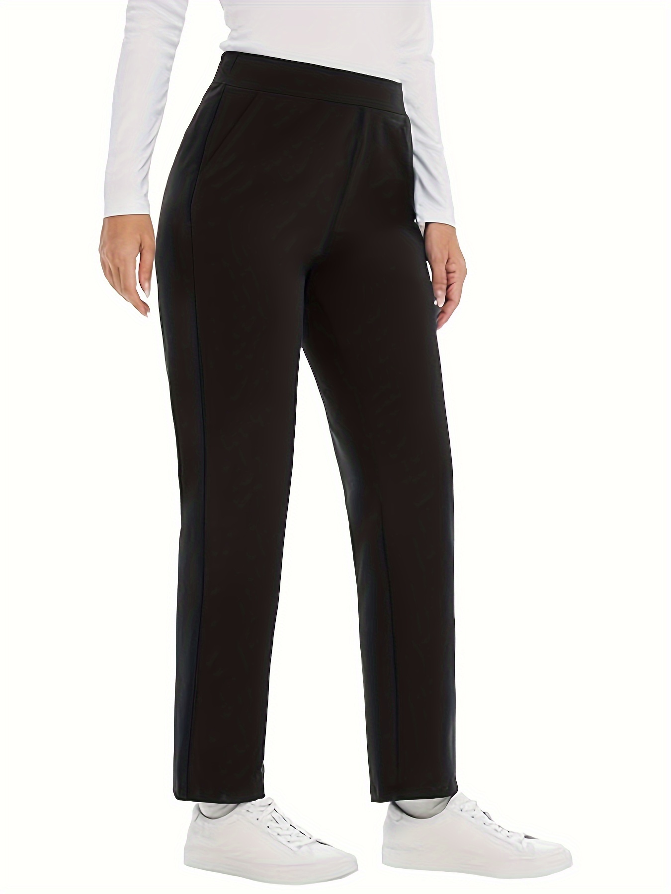 Women'S Formal Wear Pants - กางเกงแนวธุรกิจผ้าถักสีทึบสำหรับผู้หญิงขนาดพิเศษแนวธุรกิจกางเกงผู้ชายขาสามส่วนใหม่ฤดูใบไม้ผลิและฤดูใบไม้ร่วง