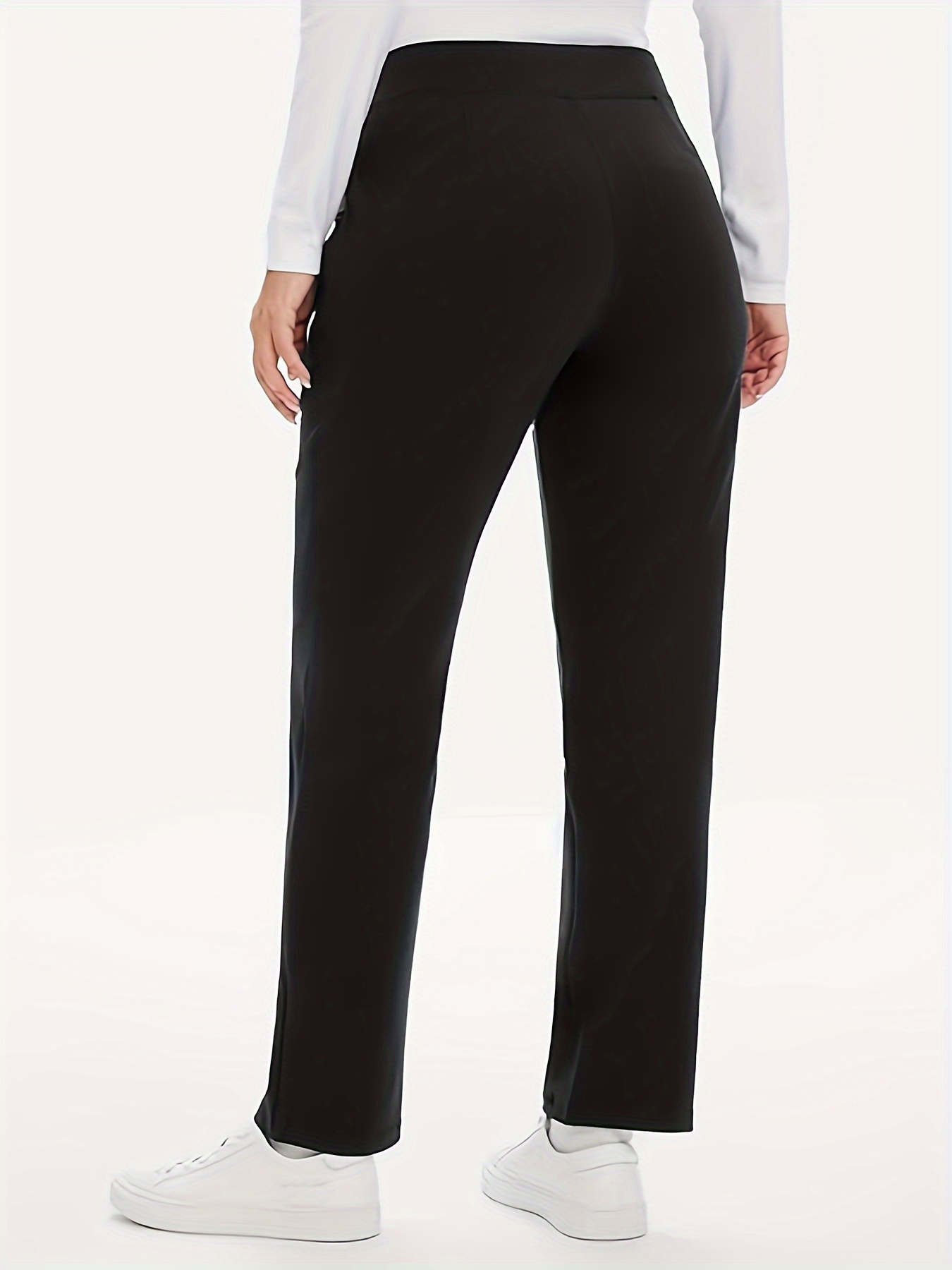 กางเกงแนวธุรกิจผ้าถักสีทึบสำหร - Women'S Formal Wear Pants บทวิจารณ์และราคา