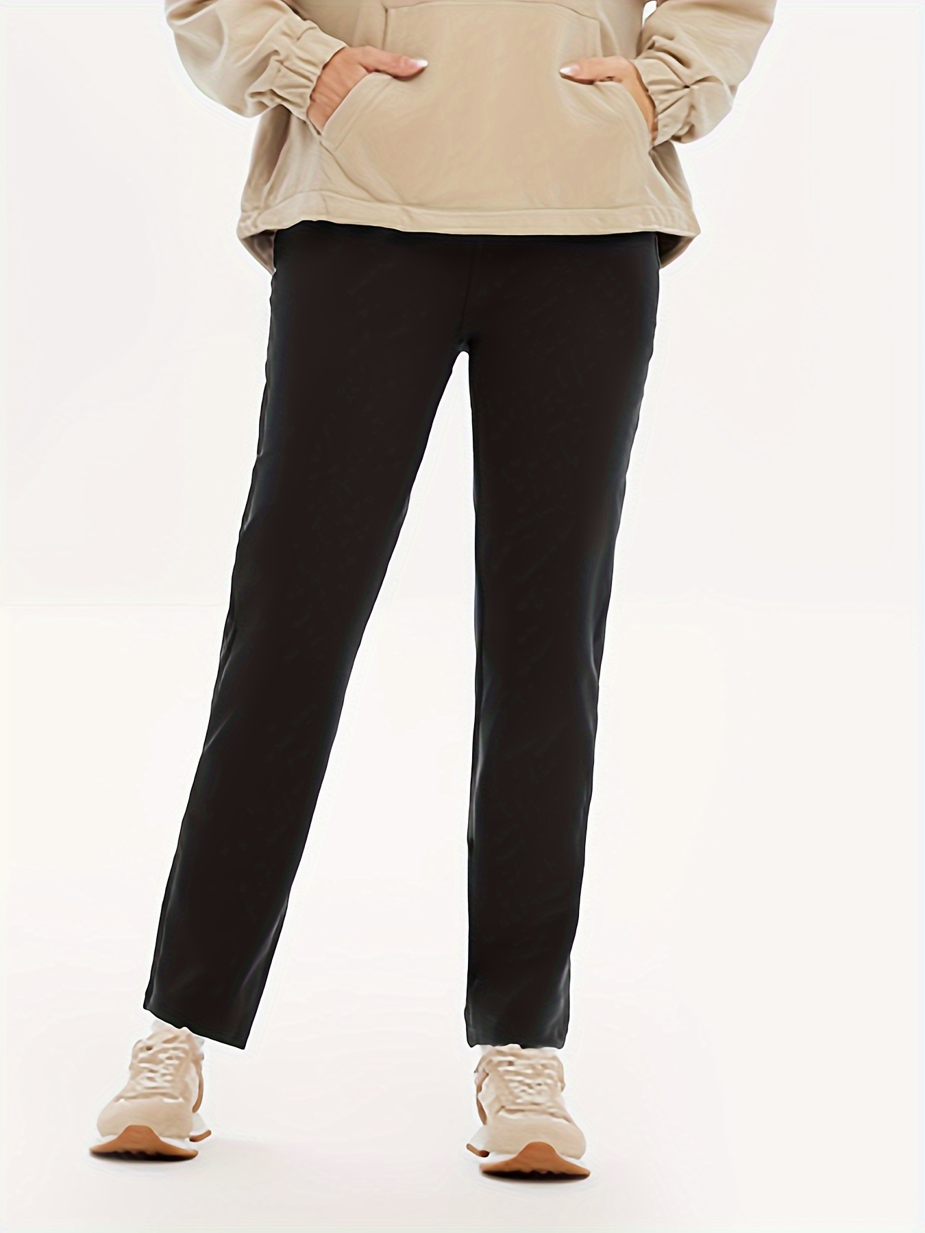 กางเกงแนวธุรกิจผ้าถักสีทึบสำหร - Women'S Formal Wear Pants บทวิจารณ์และราคา
