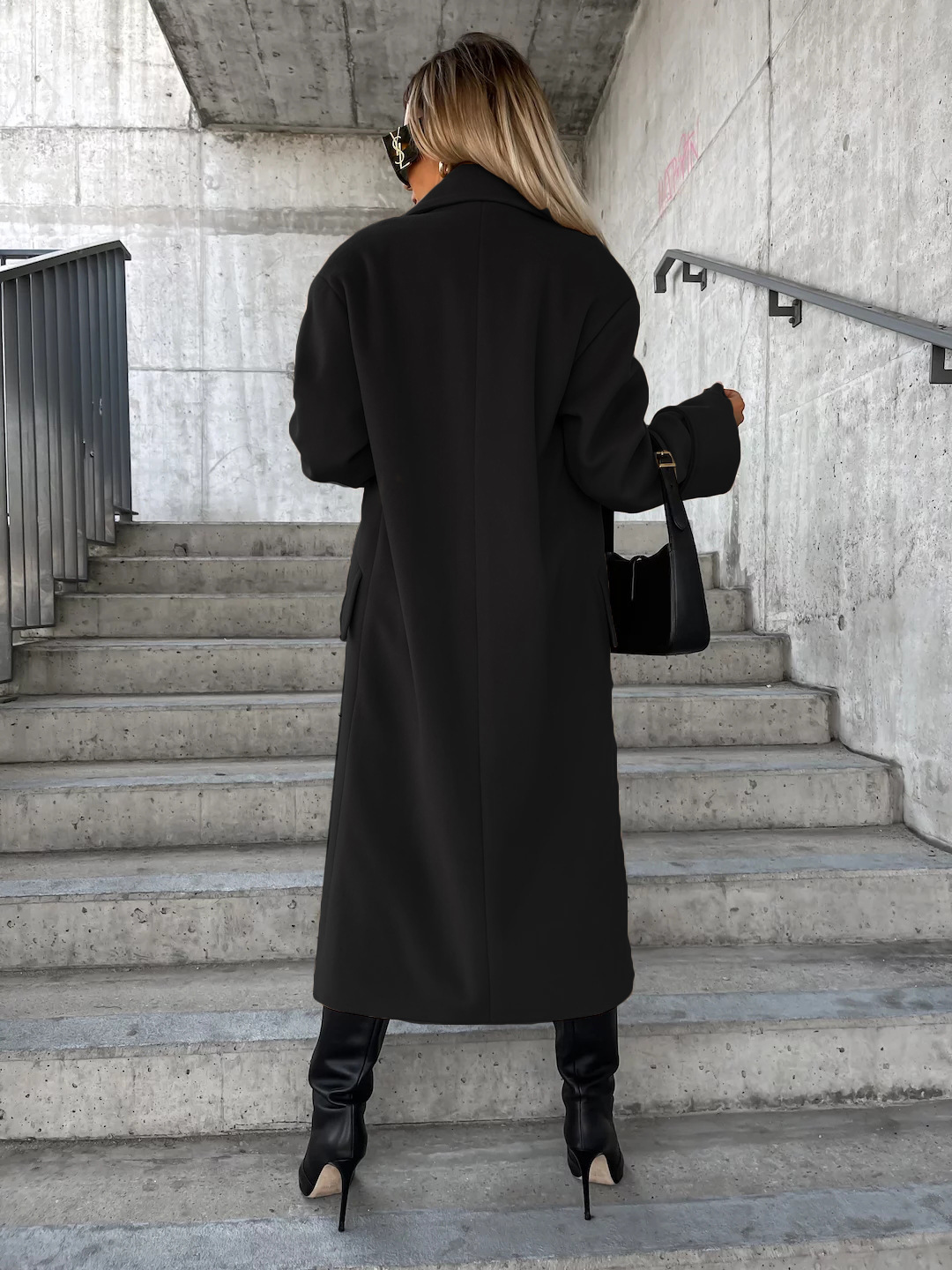 เสื้อโค้ทยาวทรงหลวม ปกบาก ดีไซ - Tailored Coat Wool บทวิจารณ์และราคา