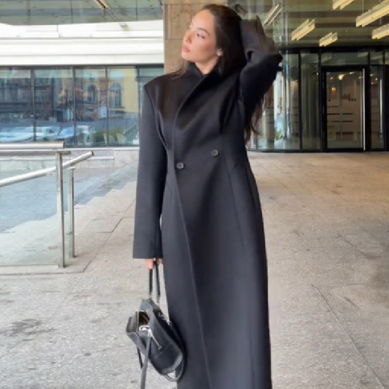 เสื้อโค้ทแม็กซี่สำหรับผู้หญิง  - Tailored Coat Wool บทวิจารณ์และราคา