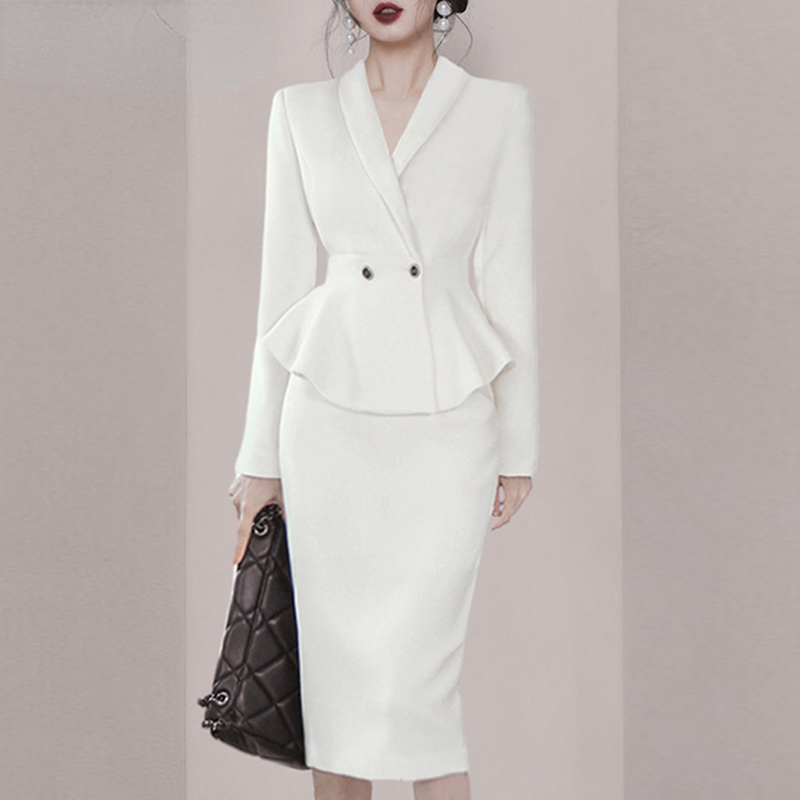 Elegant Office Ladies ชุดชุด2ช - Women Formal Wear With Skirt บทวิจารณ์และราคา