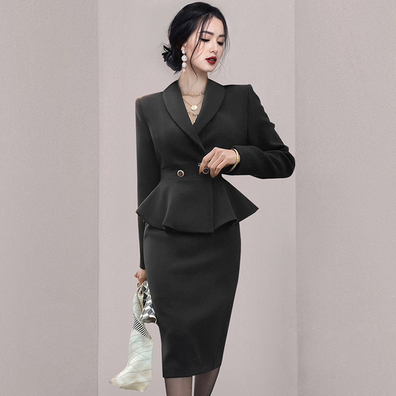 Elegant Office Ladies ชุดชุด2ช - Women Formal Wear With Skirt บทวิจารณ์และราคา