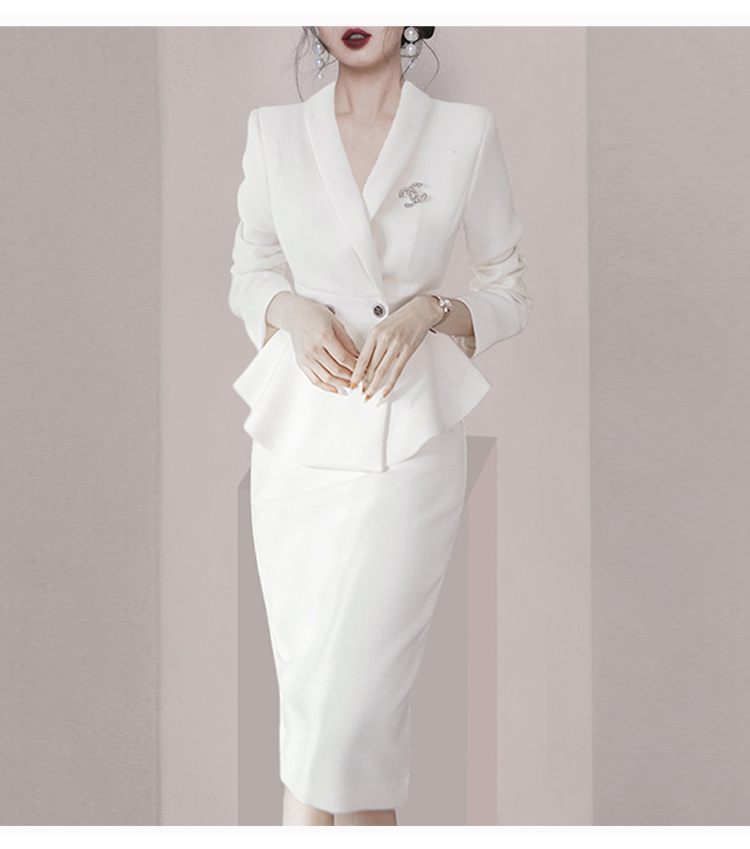 Elegant Office Ladies ชุดชุด2ช - Women Formal Wear With Skirt บทวิจารณ์และราคา