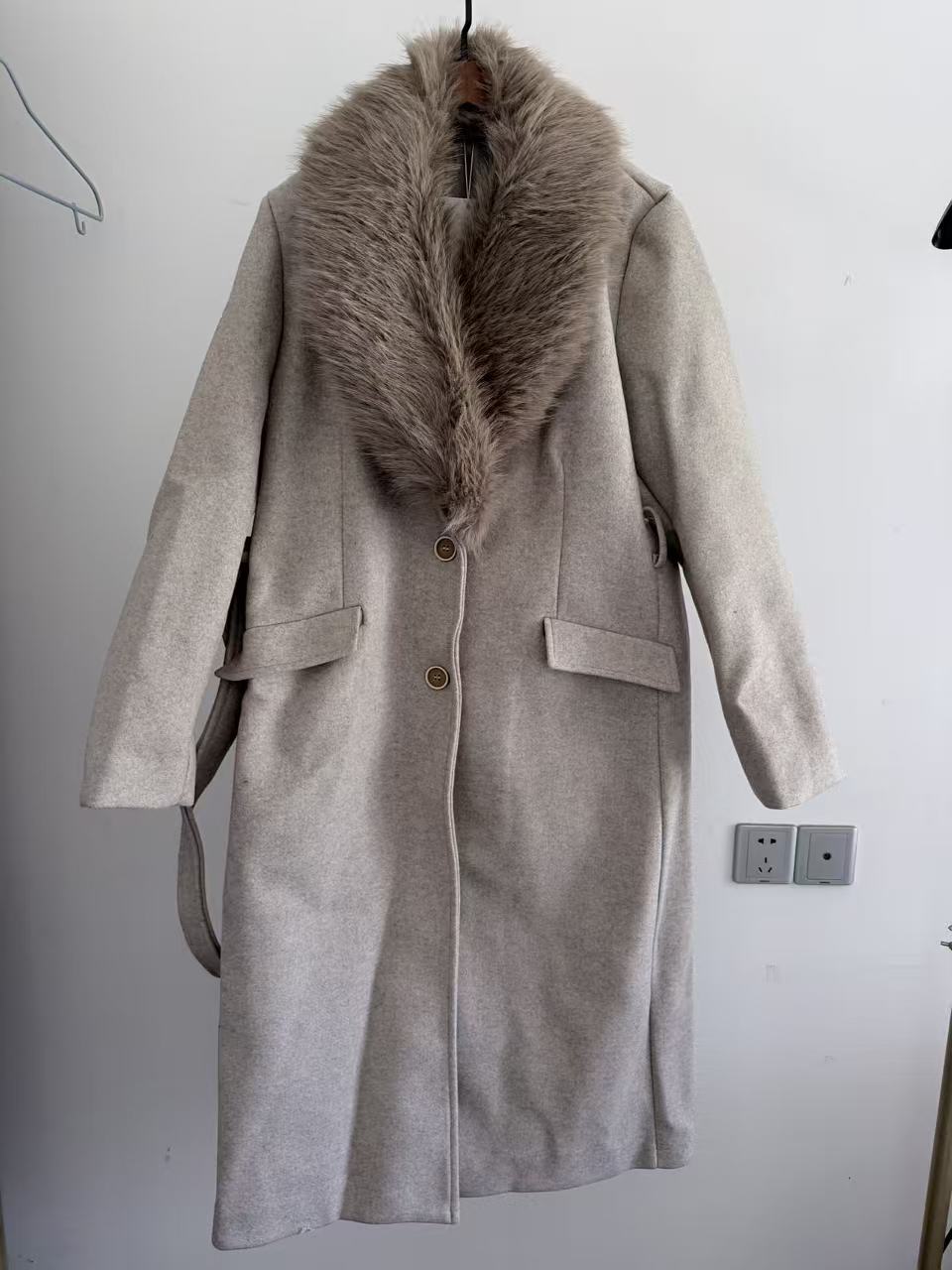 เสื้อโค้ทผู้หญิง ปกขนสัตว์อุ่น - Tailored Coat Wool บทวิจารณ์และราคา
