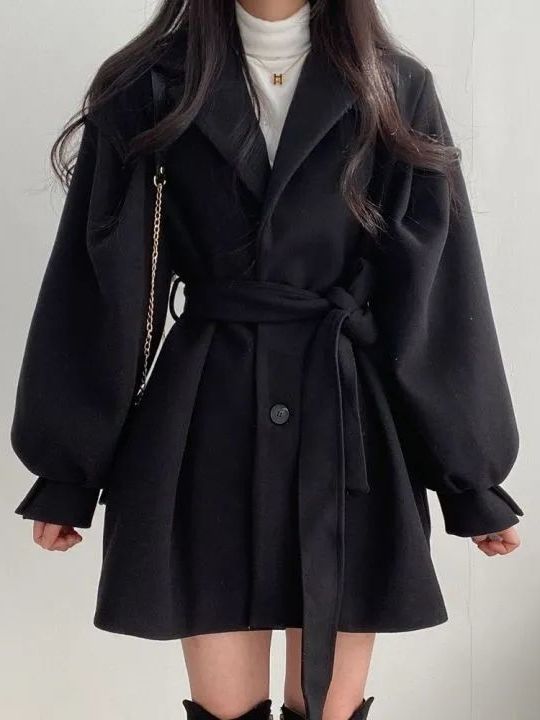 เสื้อโค้ทขนสัตว์สไตล์เกาหลี พร - Tailored Coat Wool บทวิจารณ์และราคา