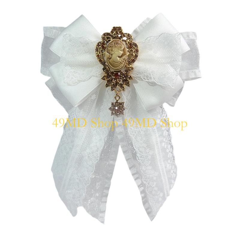 49MD เนคไทแฟชั่นพร้อมริบบิ้นแล - Formal Wear Jewelry For Women บทวิจารณ์และราคา