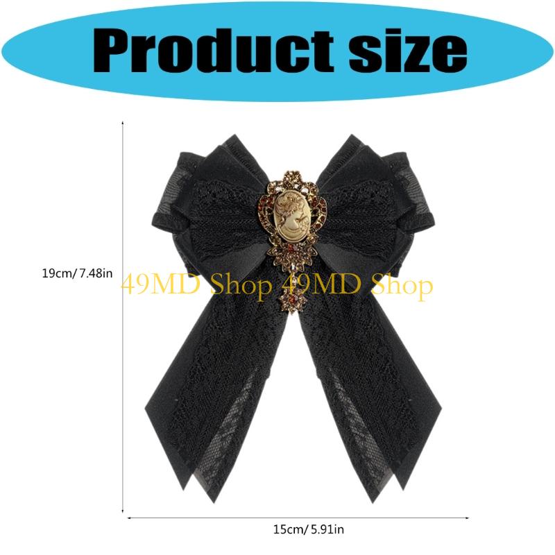 49MD เนคไทแฟชั่นพร้อมริบบิ้นแล - Formal Wear Jewelry For Women บทวิจารณ์และราคา