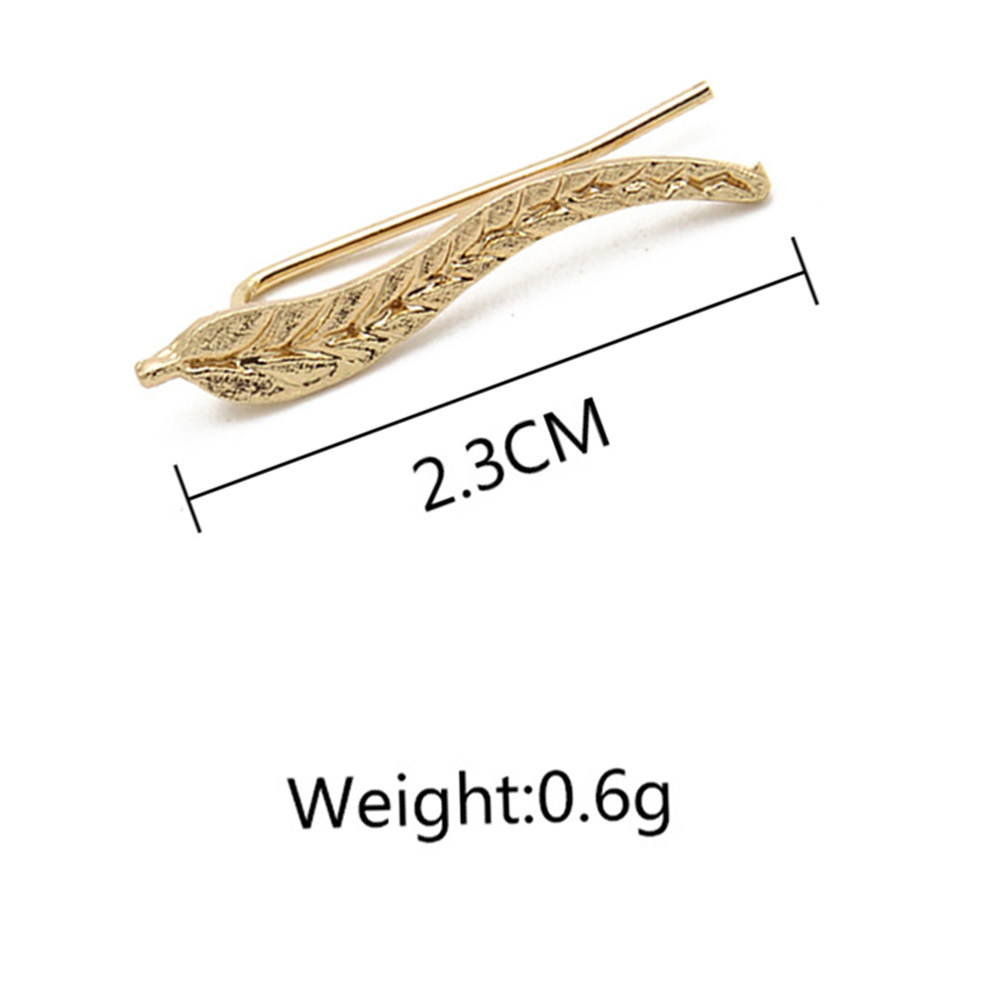 ต่างหูแบบคลิมเบอร์ลายใบไม้ 1 ค - Formal Wear Jewelry For Women บทวิจารณ์และราคา
