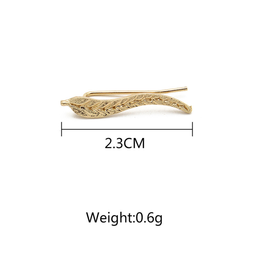 ต่างหูแบบคลิมเบอร์ลายใบไม้ 1 ค - Formal Wear Jewelry For Women บทวิจารณ์และราคา