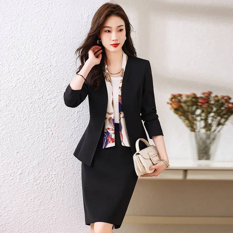 ชุดสูทธุรกิจสตรีแบบเป็นทางการพ - Women Formal Wear Blazer Set บทวิจารณ์และราคา