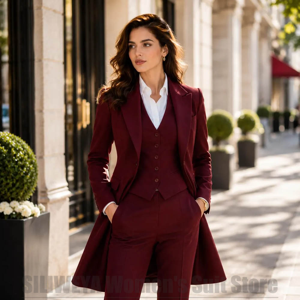 ชุดสูทผู้หญิง 3 ชิ้น ดีไซน์หรู - Women Formal Wear For Party บทวิจารณ์และราคา