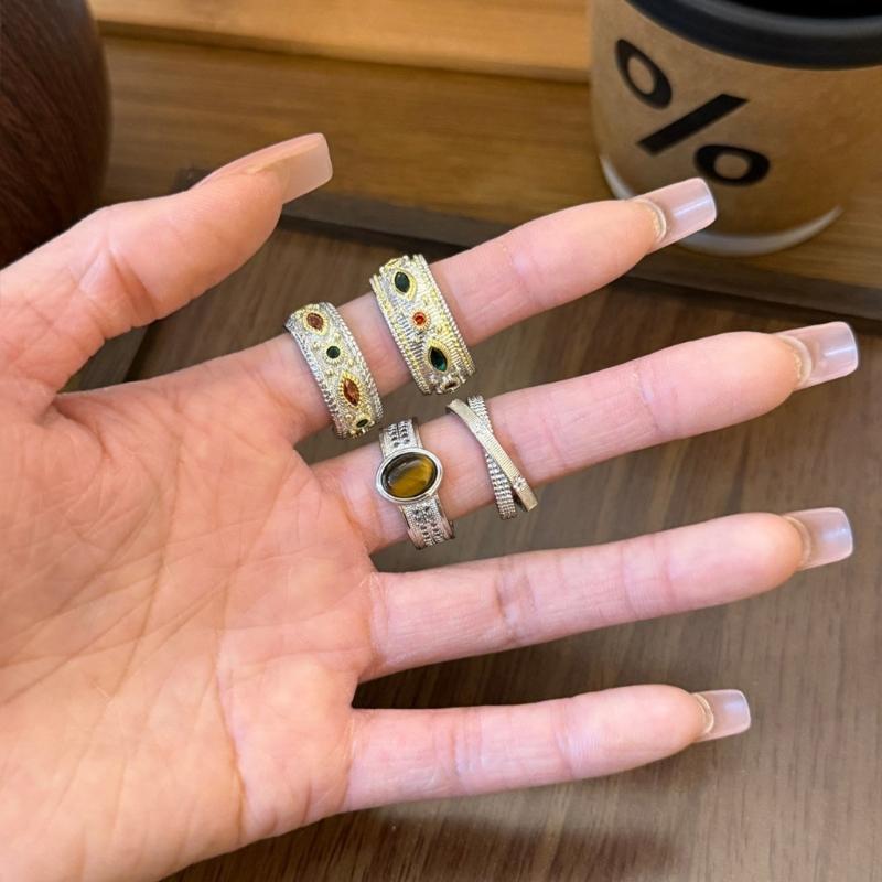 แหวนเปิดปฏิบัติแหวนนิ้วเรขาคณิ - Formal Wear Jewelry For Women บทวิจารณ์และราคา