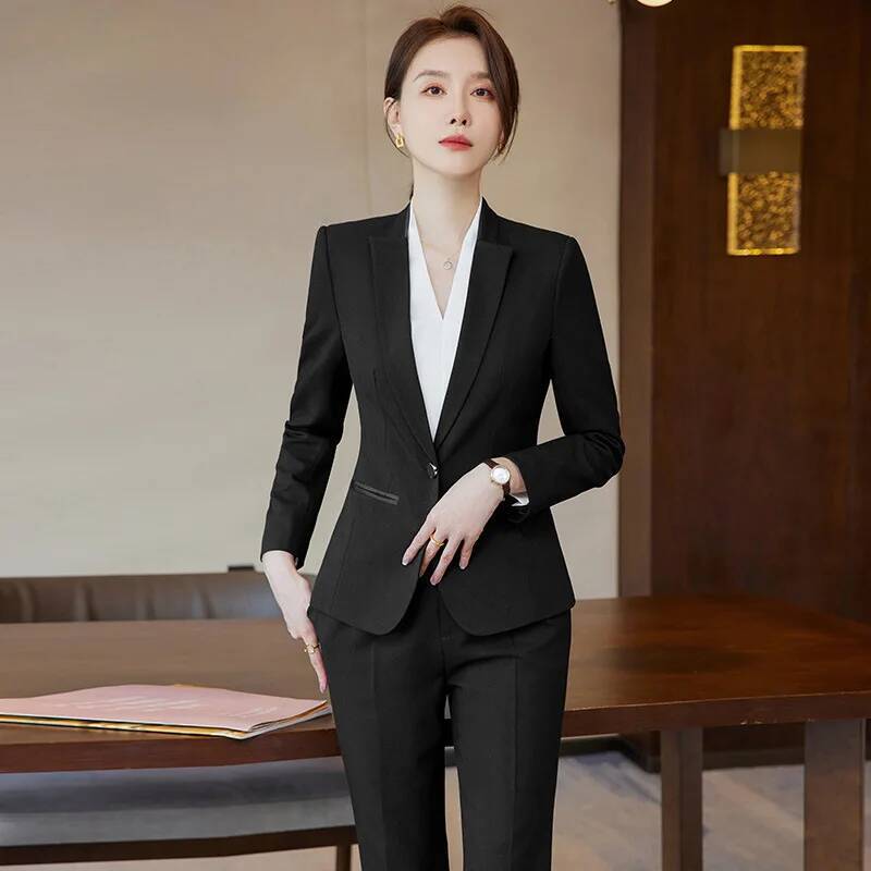 ชุดทำงานสตรีแบบเป็นทางการ สไตล - Women Formal Wear Blazer Set บทวิจารณ์และราคา